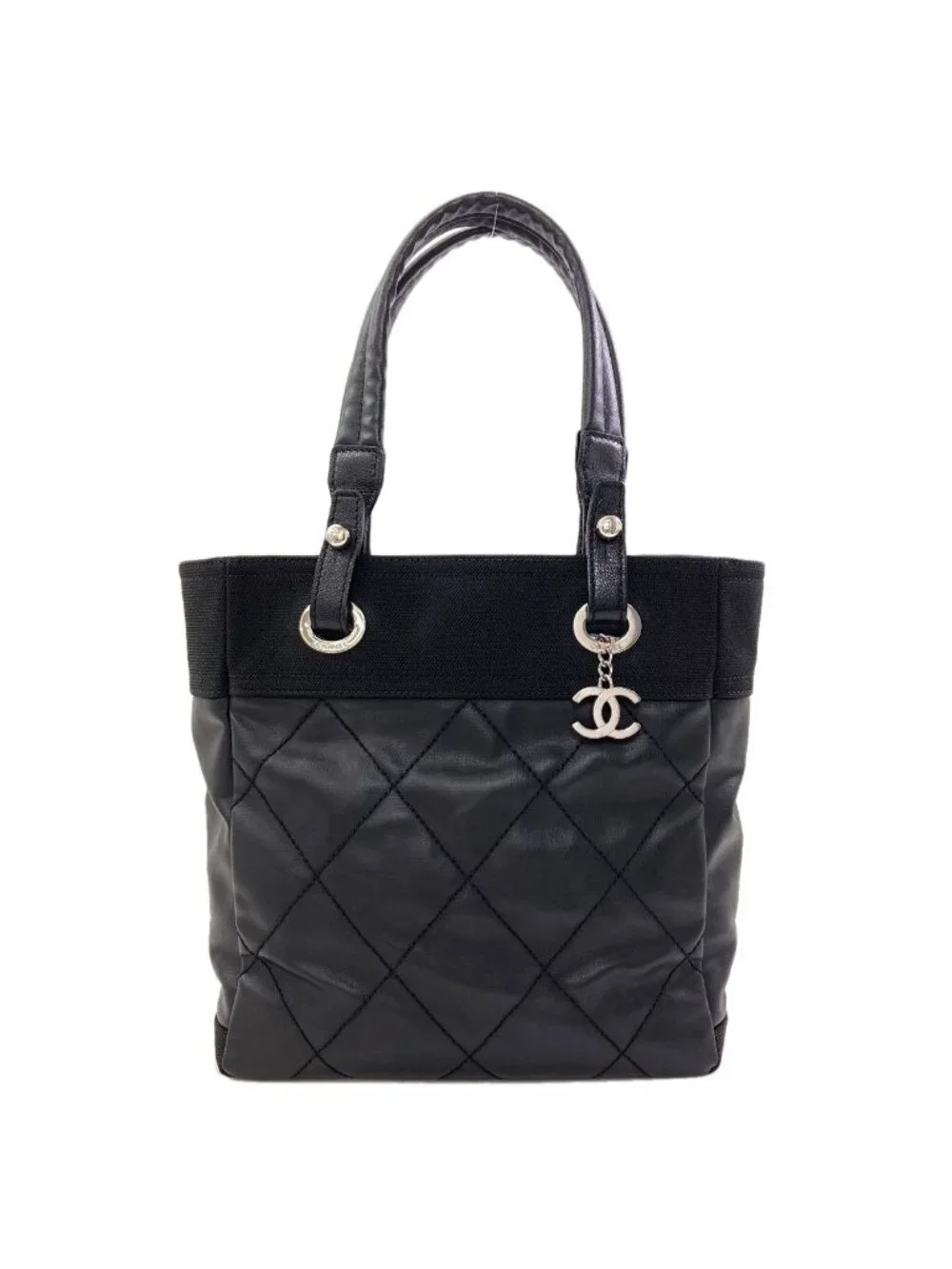 Chanel Paris Biarritz Tote PM Silver